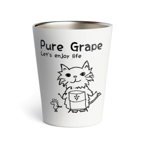 Pure Grape 【Cat T】 Thermo Tumbler