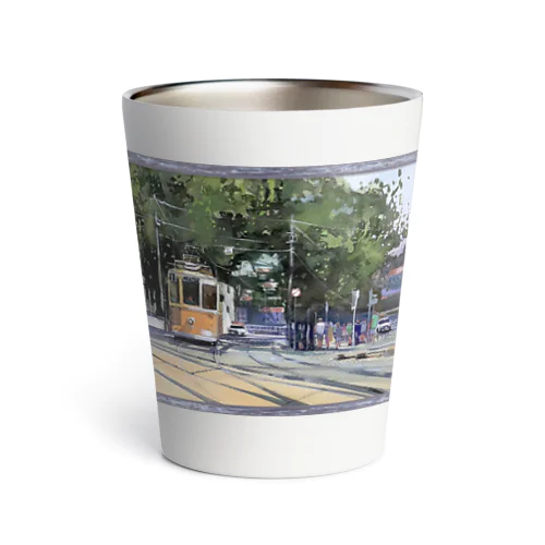 【水彩】 tram Porto Thermo Tumbler