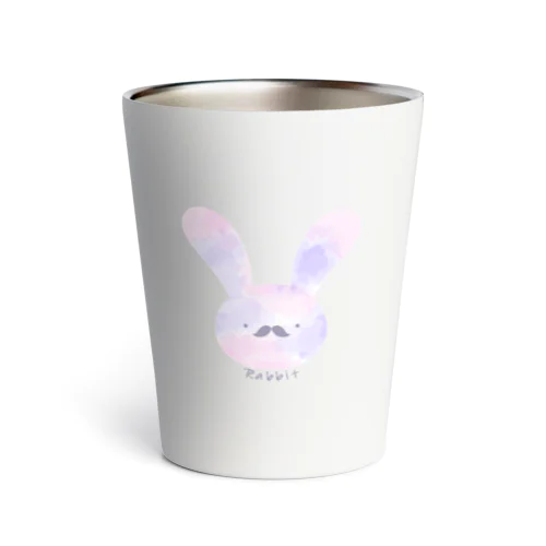 うさぎのおっさん(パープル） Thermo Tumbler