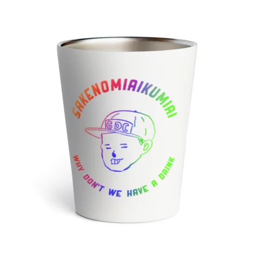 円ロゴ　虹 Thermo Tumbler