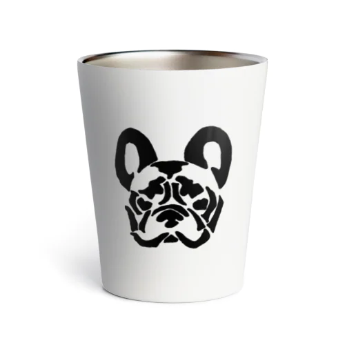 French Bulldog (black) サーモタンブラー