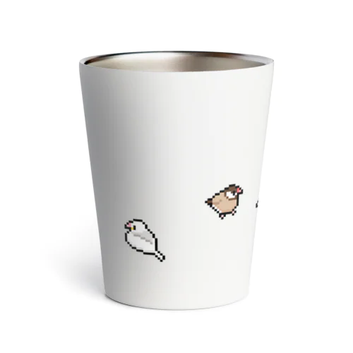 文鳥達の放鳥タイム Thermo Tumbler