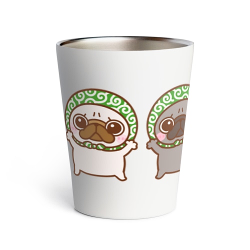 ほっかむりパグちゃんず Thermo Tumbler