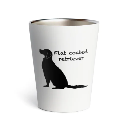 my dog Flat coated retriever サーモタンブラー