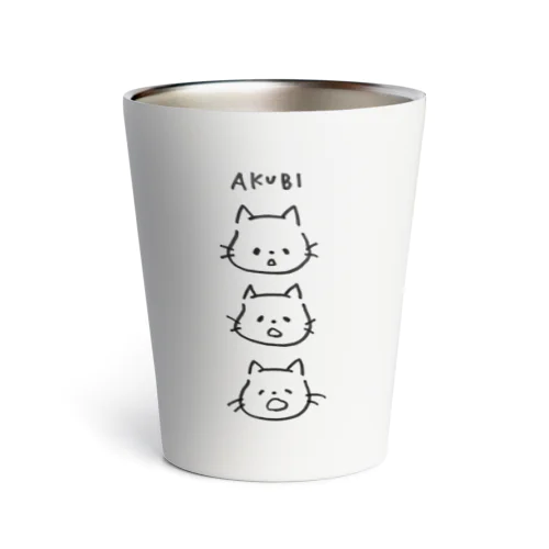 さんかく　あくびがでちゃう Thermo Tumbler