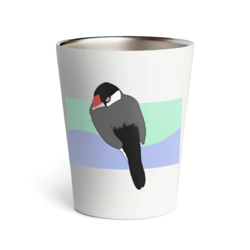 文鳥ちゅぴちゃん Thermo Tumbler