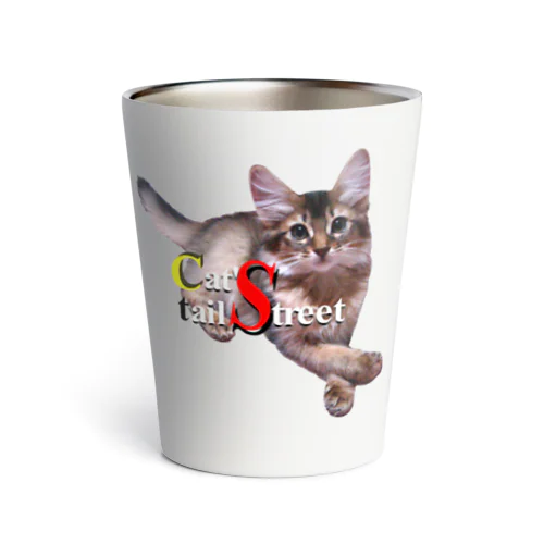 Cat's tail-street ロゴ Thermo Tumbler