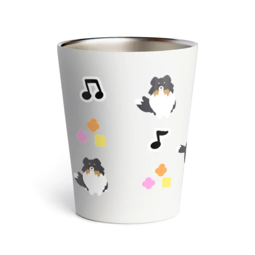 シェルティ×ピアノ Thermo Tumbler