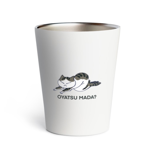 あしかねこの飲み物入れ(白鯖) Thermo Tumbler