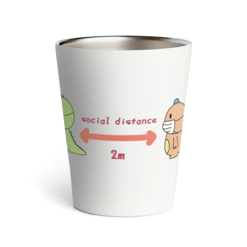 social distanceきょうりゅうタンブラー Thermo Tumbler