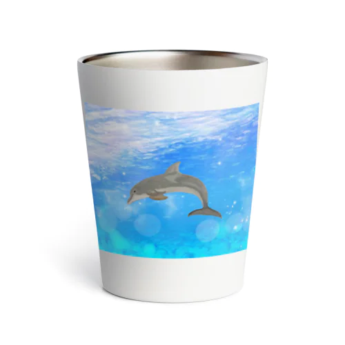 ✨バンドウイルカだよん🐬‼️‼️ Thermo Tumbler