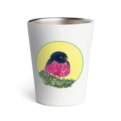 スズメ (Pink Robin) Thermo Tumbler