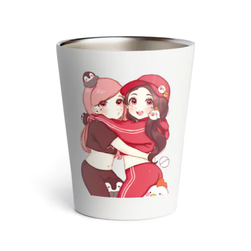 くれくろ(* '-´((  '-' *   )ﾑｷﾞｭ♡ Thermo Tumbler