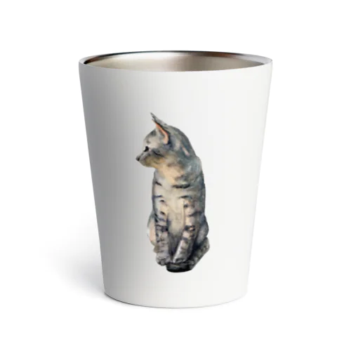 ちょこんと座る猫 Thermo Tumbler