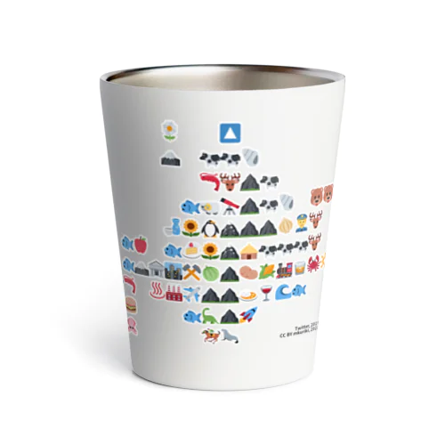 北海道絵文字地図 Thermo Tumbler