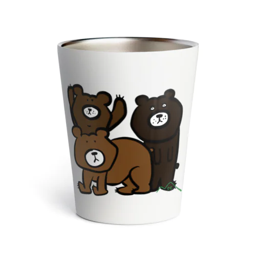 クマの家族 Thermo Tumbler