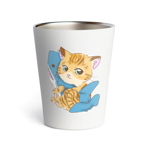 サメ好き猫さん Thermo Tumbler