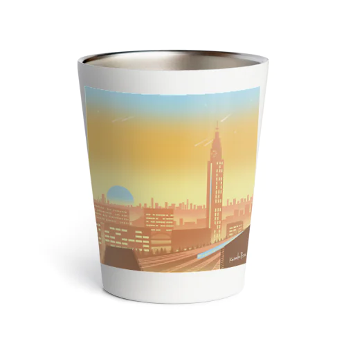 Shinjuku blue_orange_pink Thermo Tumbler