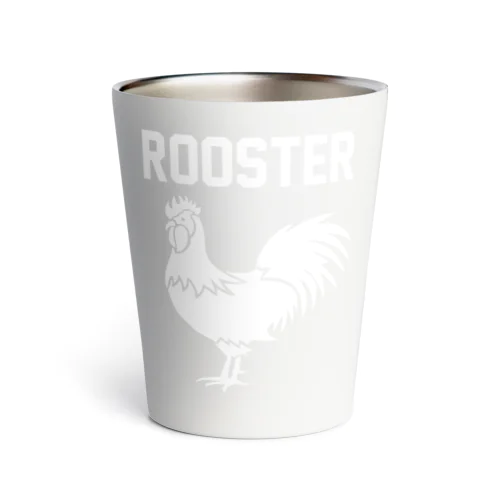 ROOSTER-ルースター-白ロゴ Thermo Tumbler