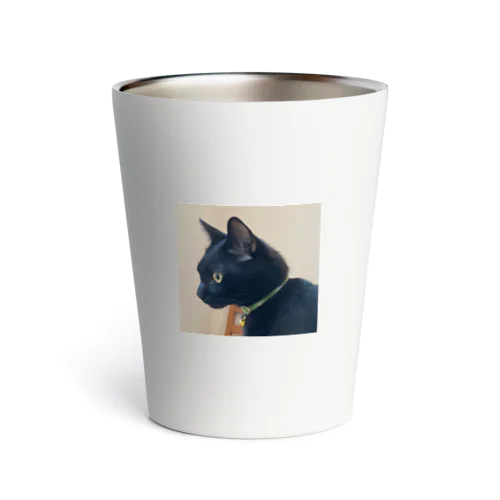 ハンサム横顔くろねこ Thermo Tumbler