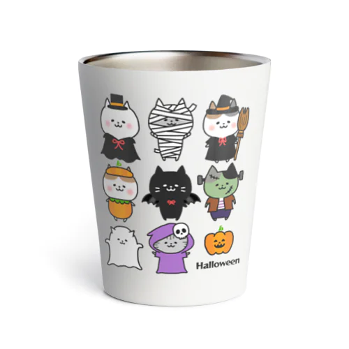 Halloween🎃ねこさん2 Thermo Tumbler