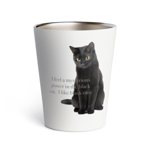 黒猫大好き Thermo Tumbler