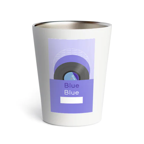 推し色★Blue レコード Thermo Tumbler