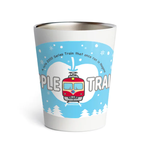 鉄道:りんご電車（水色） Thermo Tumbler