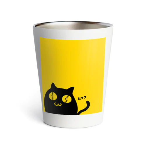 黒猫 ムフフ Thermo Tumbler