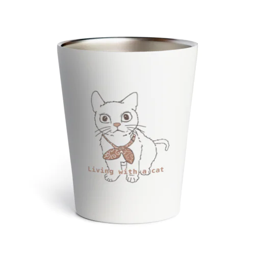 （茶色）ねこちゃん Thermo Tumbler