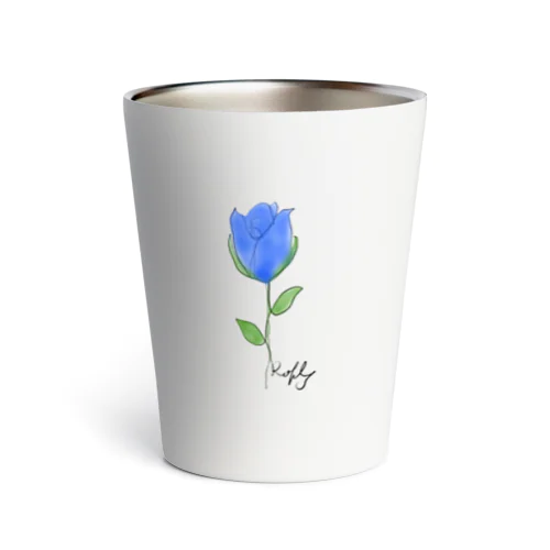 Blue Rose Thermo Tumbler