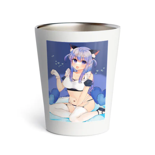 猫耳メイドの女の子 Thermo Tumbler