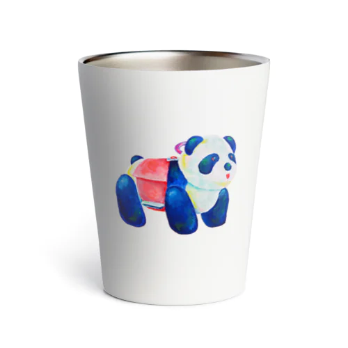 パンダカーの絵 Thermo Tumbler