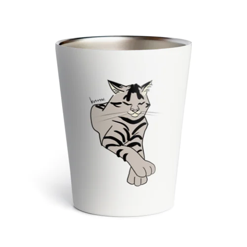 お上品なキジトラ猫 Thermo Tumbler