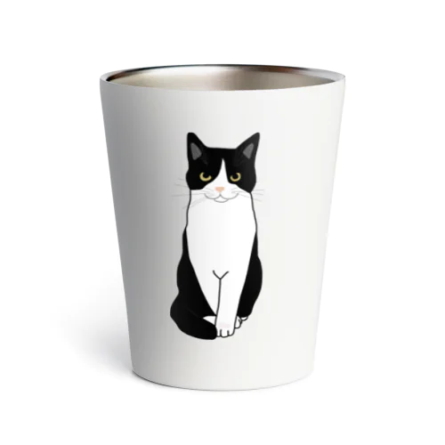お利口さんのハチワレちゃん Thermo Tumbler