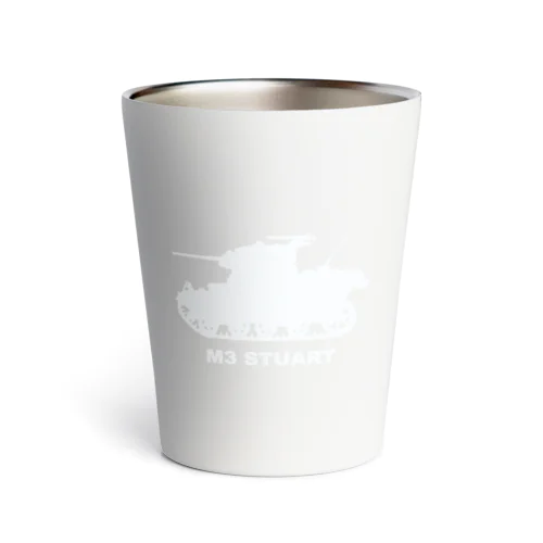 M3軽戦車スチュアート（白） Thermo Tumbler