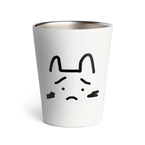 猫のゴータロー（困り顔） Thermo Tumbler