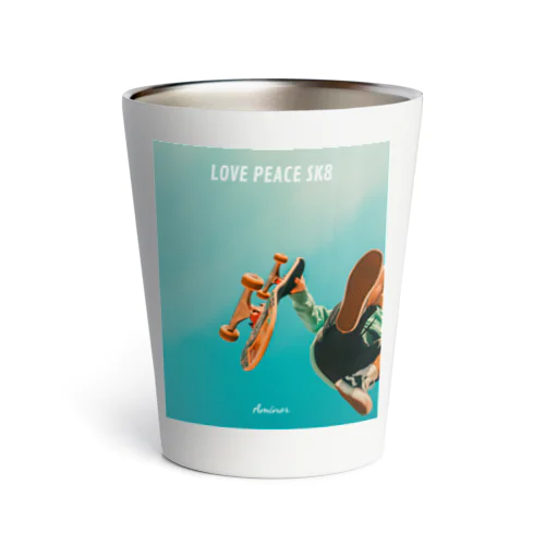 Love Peace SK8 _ Sk8erBoy Thermo Tumbler