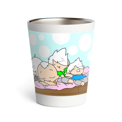 お昼寝をする子たち Thermo Tumbler