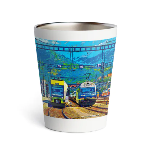 スイス シュピーツの駅 Thermo Tumbler