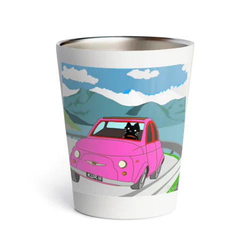 くろねこさんと車 Thermo Tumbler