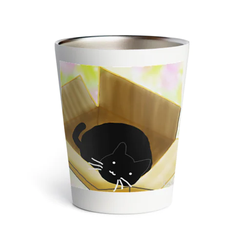 くろねこさんと段ボール Thermo Tumbler