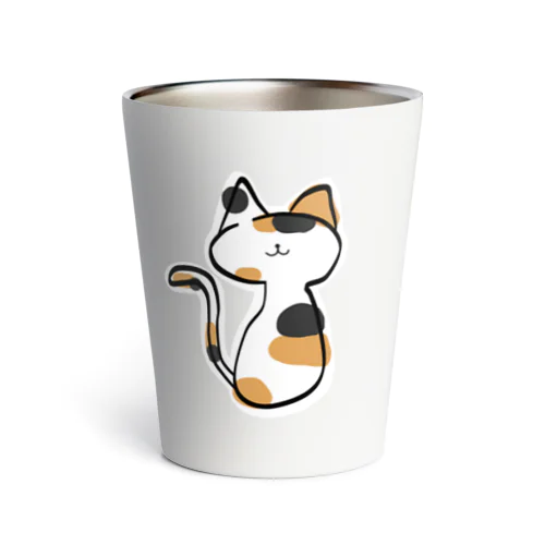 ねこグッズ(和ミケ) Thermo Tumbler