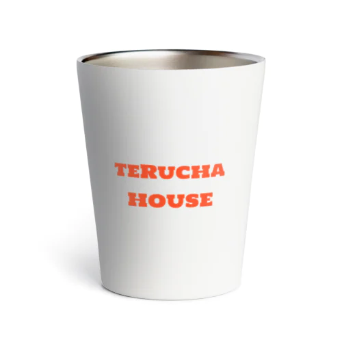てるちゃ  ロゴのみ オレンジ Thermo Tumbler