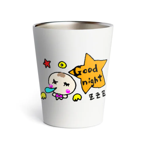 ゆるかわベビーの天使ちゃんgoodnightバージョン Thermo Tumbler