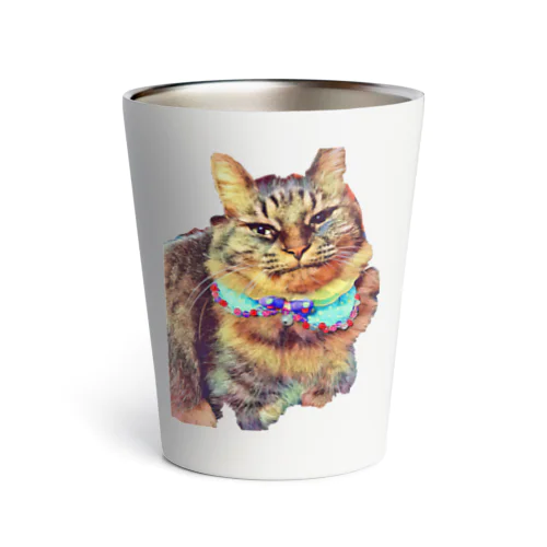 猫の月見ちゃん Thermo Tumbler