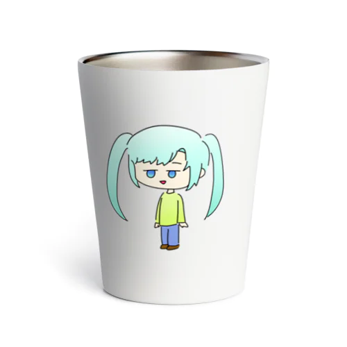 ジト目なツインテLAZちゃん Thermo Tumbler