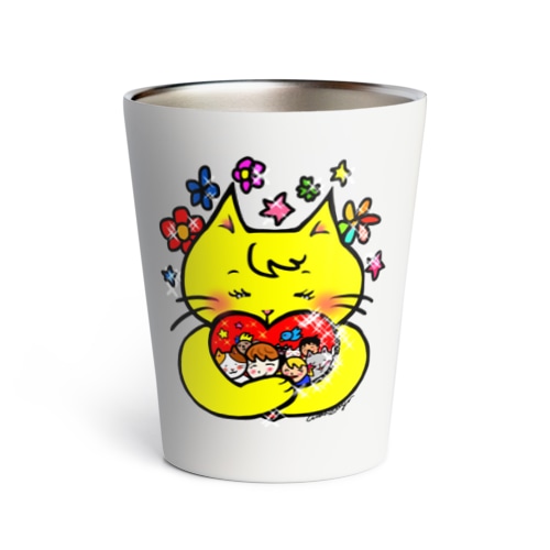 抱きしめるニャンコ Thermo Tumbler