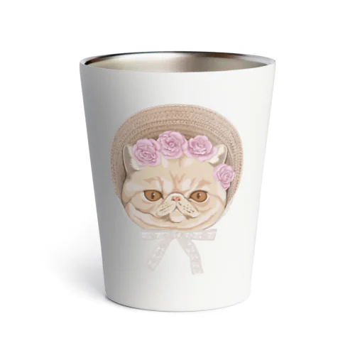 Exotic shorthair×ボンネット帽 Thermo Tumbler