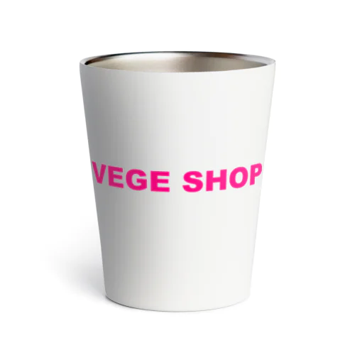 VEGE SHOP ピンク文字 Thermo Tumbler